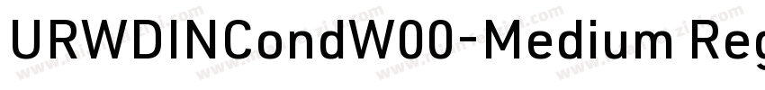 URWDINCondW00-Medium Regular字体转换